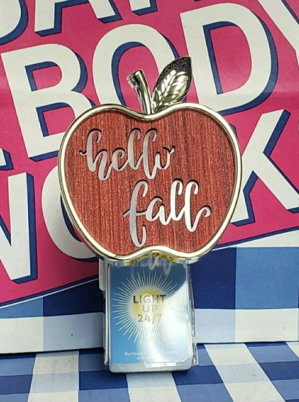 BBW Hello Fall Light Up Fragrance Wallflower Plug In Home Scent Decor